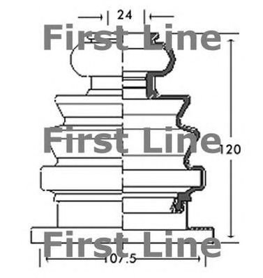 FIRST LINE fcb2682 -  Пыльник, приводной вал